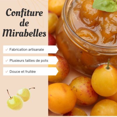 mirabelles avec pot de confiture